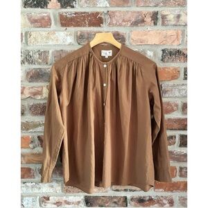 Mille Brown Organic Cotton Button Down Shirt